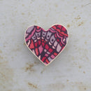 Fabric-Faced Wooden Hearts