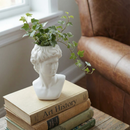 Face Statue Ceramic Decor | 5.5" Tall David Bust Greek Roman Statue