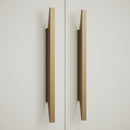 Modern Brushed Bronze "Facet" Drawer Pulls