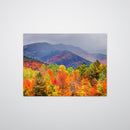 Fall Adirondack Mountains Print Metal Wall Art – Autumn Foliage Scenic Nature Decor
