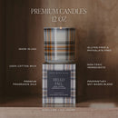 Hello Fall Soy Candle - Boxed Tinted Glass Jar - 12 oz
