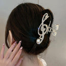 Treble Clef Hair Clip – Crystal Rhinestone Music Note Barrette
