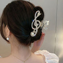 Treble Clef Hair Clip – Crystal Rhinestone Music Note Barrette