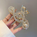 Treble Clef Hair Clip – Crystal Rhinestone Music Note Barrette