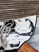Faribault Boston Cape Cod  and Islands Map Wool Throw