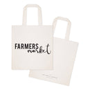 Farmers Market Cotton Canvas Tote Bag