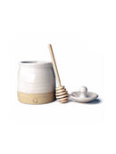 Farmhouse Pottery Beehive Honey Pot with Wood Dipper