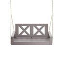 Porchgate Amish Heavy Duty 700 Lb 4-Foot Farmhouse Porch Swing - Dovetail Grey