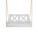 Porchgate Amish Heavy Duty 700 Lb 4-Foot Farmhouse Porch Swing - Pure White