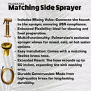 Unlacquered Brass Kitchen Faucets -  Dual Handle Center Ball Bridge Sink Faucet