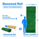 Boxwood Artificial Green Wall Roll 10ft×3.3ft 33 SQ FT – UV Resistant – Commercial Grade
