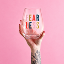 Fearless Jumbo Stemless Wine Glass in Iridescent | 30 Oz. | Holds an Entire Bottle of Wine