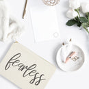 Fearless Cotton Canvas Cosmetic Bag