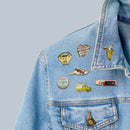 Last Call! Young At Heart Enamel Pin on Gift Card