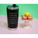 Feminist Goth Tumbler "Dance on the Graves of the Patriarchy" Stainless Steel Hot or Cold