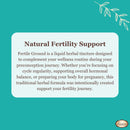 Fertile Ground Herbal Fertility Support Tincture for Women  2 oz.