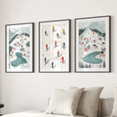Festive Holiday Home Decor Christmas Village Set