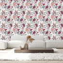 Modish Light Floral Wallpaper Chic