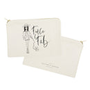 Fierce and Fab Cotton Canvas Cosmetic Bag