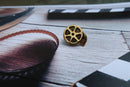 Film Reel Gold Lapel Pin