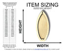 Unfinished Wood 2 Layer Fishtail Surfboard Shadowbox Shape | DIY Craft Cutout | up to 46" DIY