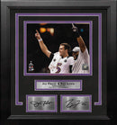 Joe Flacco & Ray Lewis Baltimore Ravens Super Bowl Champs 8x10 Framed Photo with Engraved Autographs