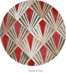 FLAME – Bold Lasered Luxury Rug in Premium Leather