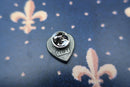 Fleur de Lis Heart Lapel Pin