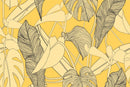 Stylish Yellow Palm Leaves Wallpaper