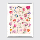 Floral Alphabet - Open Edition Canvas Print