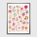 Floral Alphabet - Open Edition Canvas Print