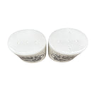 Floral Skull Tattoo Style Art Salt and Pepper Shakers | Food-Safe Ceramic Seasoning Dispensers