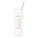 Floral Maid of Honor Wedding Tumbler
