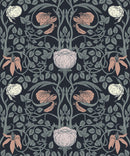 Retro Floral Peel and Stick Wallpaper - William Morris Wallpaper