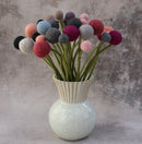 Felt Flowers - Blossom Medium (3.5cm) - Black