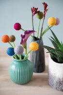 Felt Flowers - Blossom Extra Large (7cm) - Green (Soft)