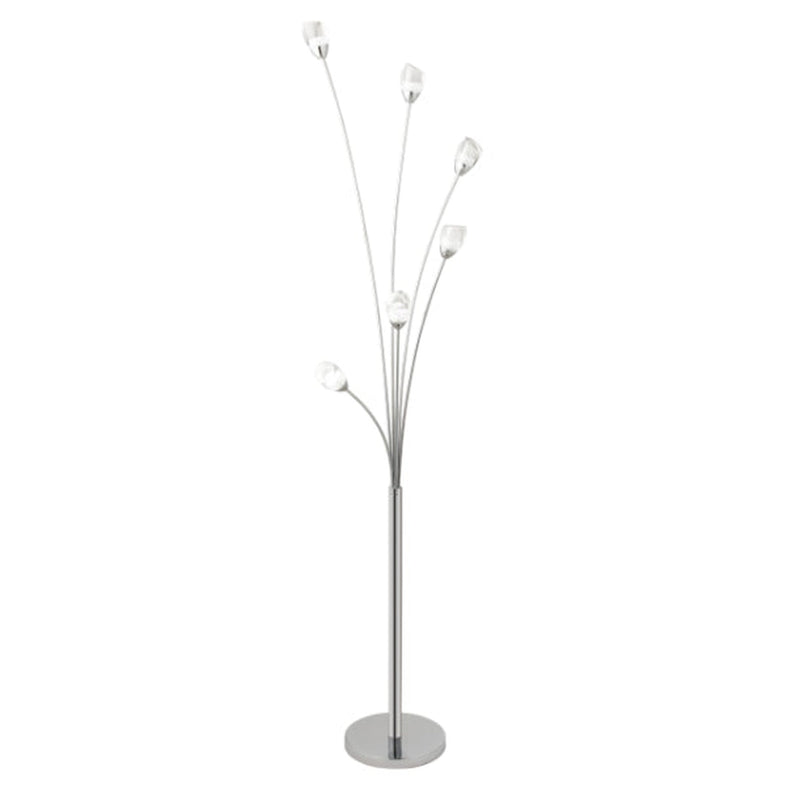 Flower Acrylic Floor Lamp // 6 Light