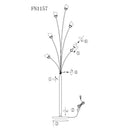 Flower Acrylic Floor Lamp // 6 Light