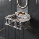 Bathroom Fluted Marble Sinks