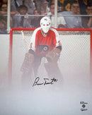 Bernie Parent Fog Game Philadelphia Flyers Autographed 16" x 20" Hockey Photo