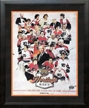 Philadelphia Flyers 50th Anniversary Heritage Nights Limited Edition Framed NHL Hockey Team Poster