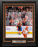 Trevor Zegras Philadelphia Flyers Celebration 16" x 20" Framed Hockey Photo