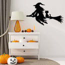 Flying Witch Metal Wall Art – Halloween Spooky Witchy Home Decor