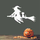 Flying Witch Metal Wall Art – Halloween Spooky Witchy Home Decor