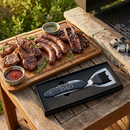 Folding Bbq Tools With Black Handle