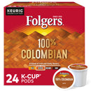 Folgers 100% Colombian K-Cups, Medium Roast – 24 Count