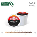 Folgers Black Silk K-Cups, Dark Roast – 24 Count