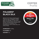 Folgers Black Silk K-Cups, Dark Roast – 24 Count