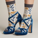Folk Art Floral Socks in Multicolor | Unisex