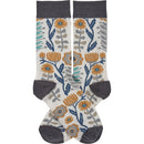 Folk Art Socks and Notebook Bundle
